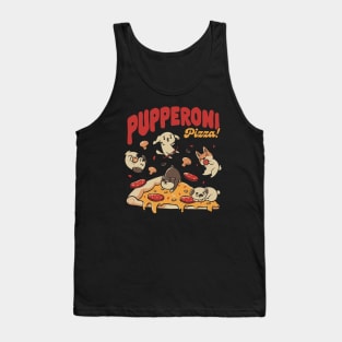 Pupperoni Puzzia Dogs Puppies Italy by Tobe Fonseca Tank Top